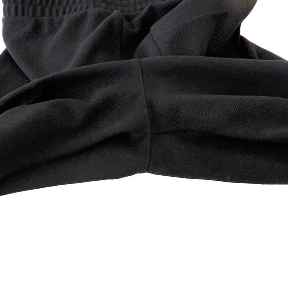 Uniqlo Black Small Ankle Length Knit Dress Pants Elastic Waistband Drawstring - Picture 8 of 12